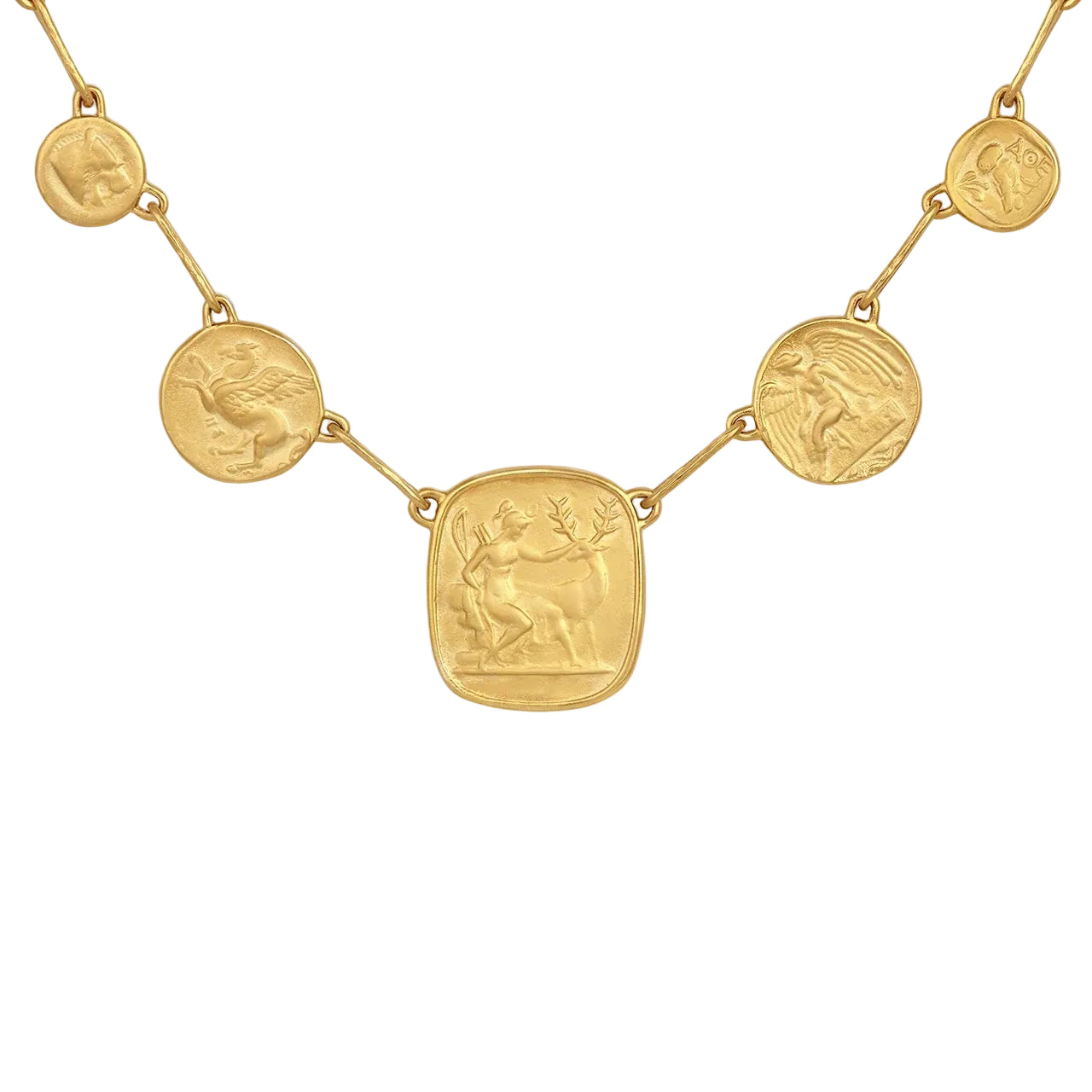 Mythos Statement Necklace - Gold Vermeil