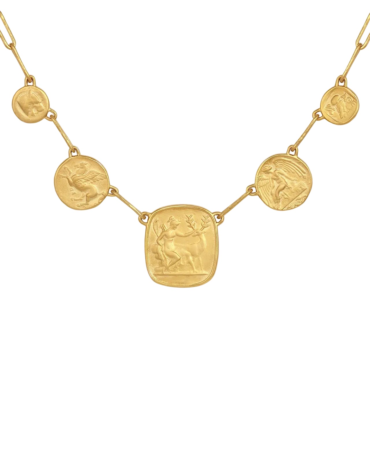 Mythos Statement Necklace - Gold Vermeil