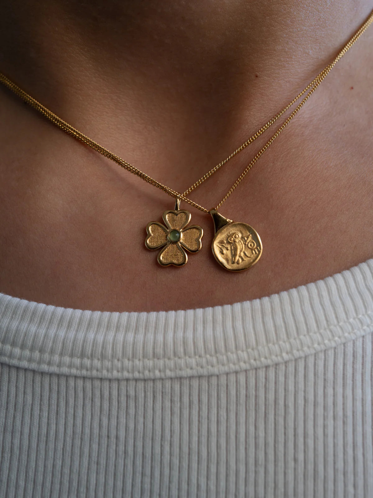 Palas Coin Necklace - Gold Vermeil