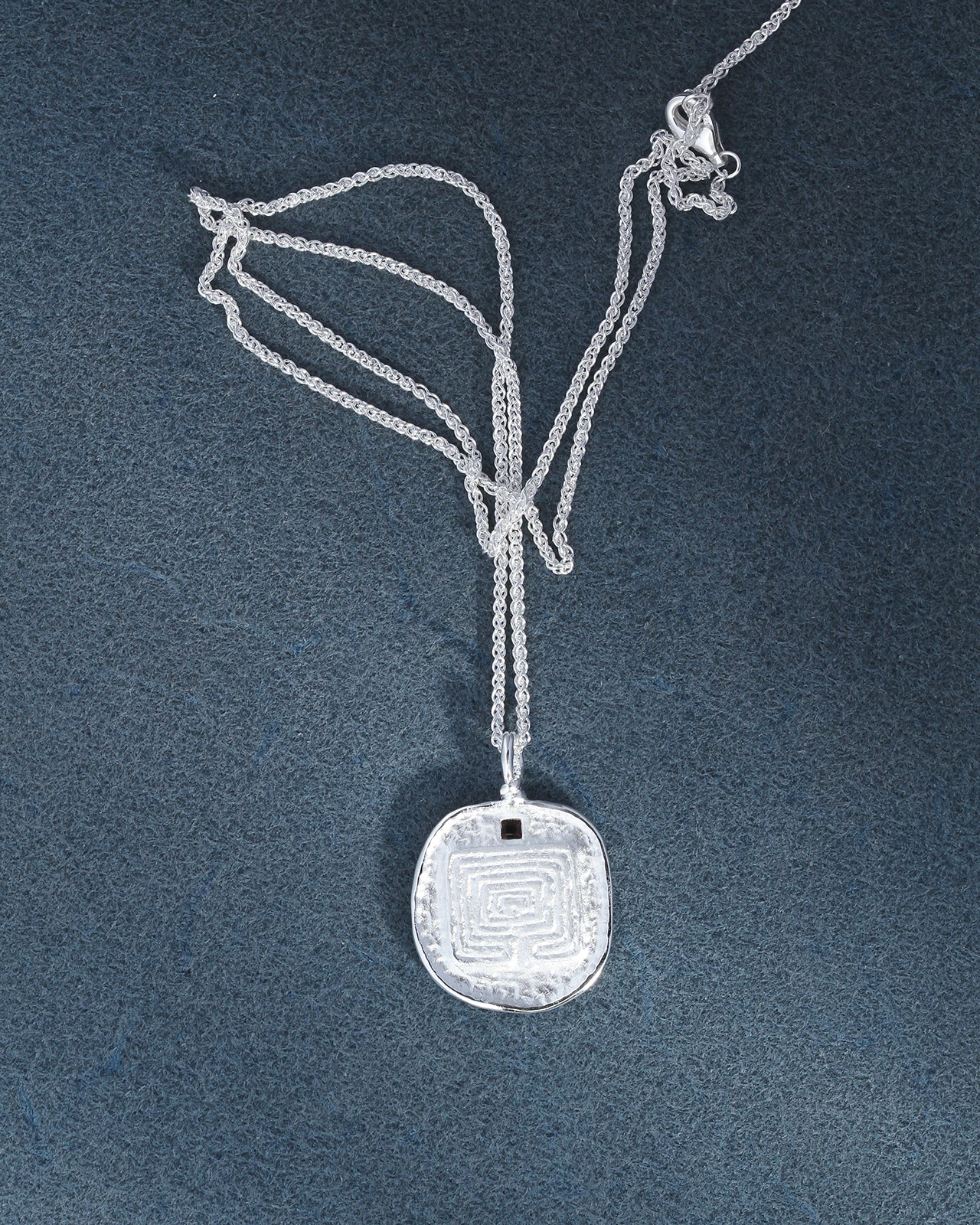 Labyrinth Necklace - Silver