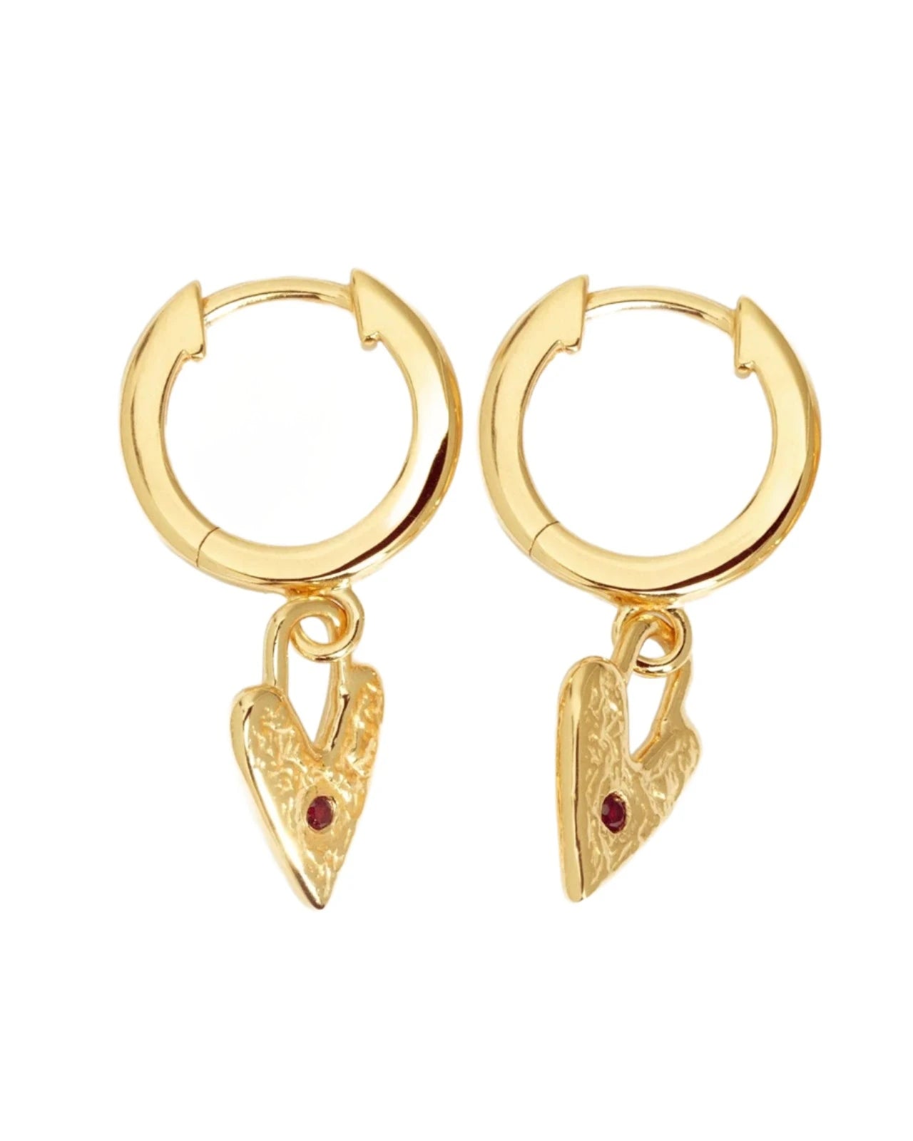 Lover Earrings - Gold Vermeil - Garnet