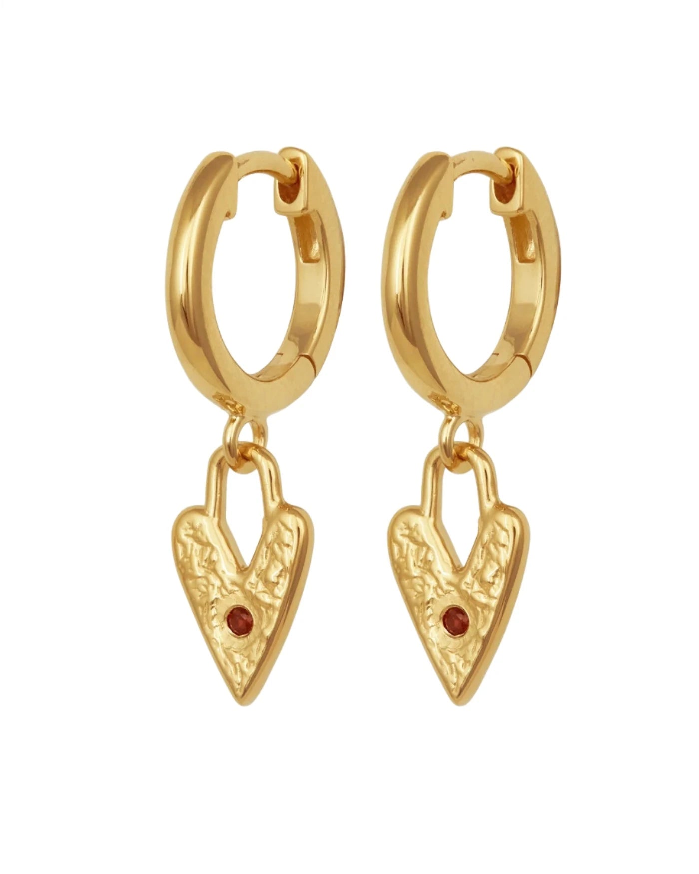 Lover Earrings - Gold Vermeil - Garnet