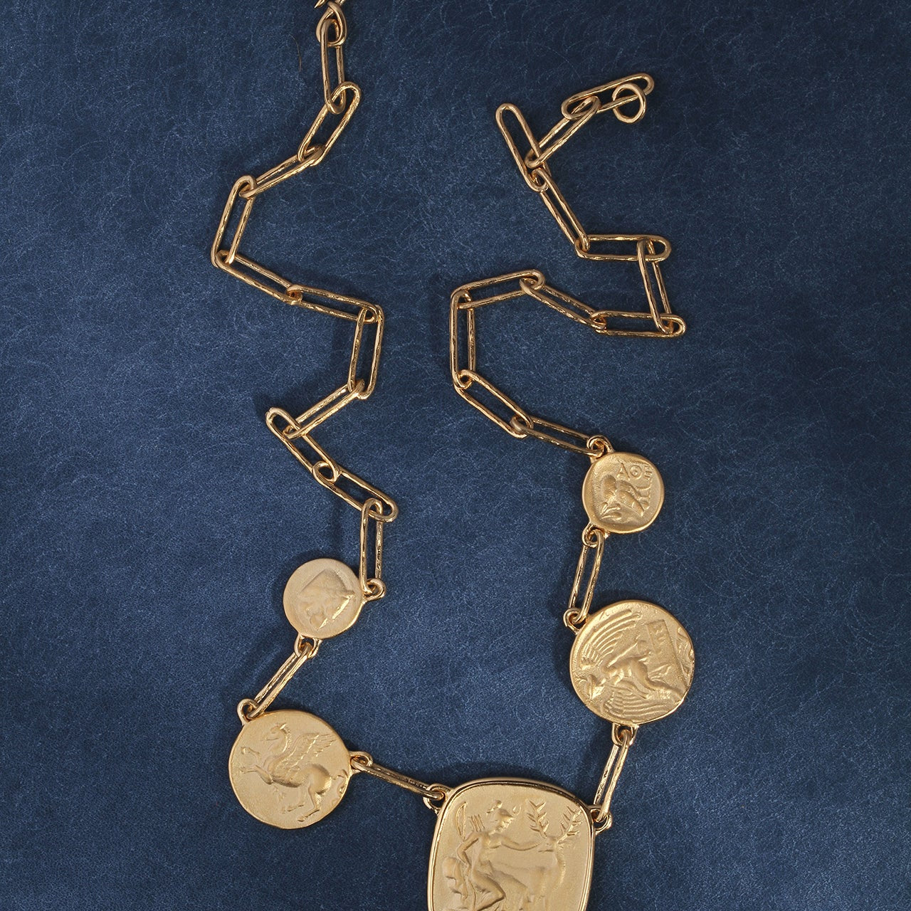 Mythos Statement Necklace - Gold Vermeil