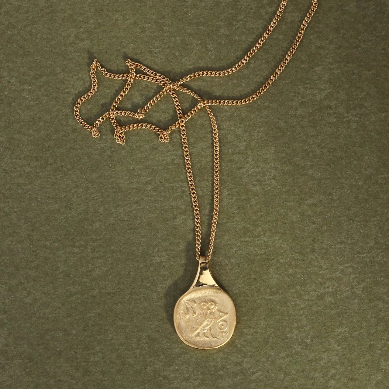 Palas Coin Necklace - Gold Vermeil