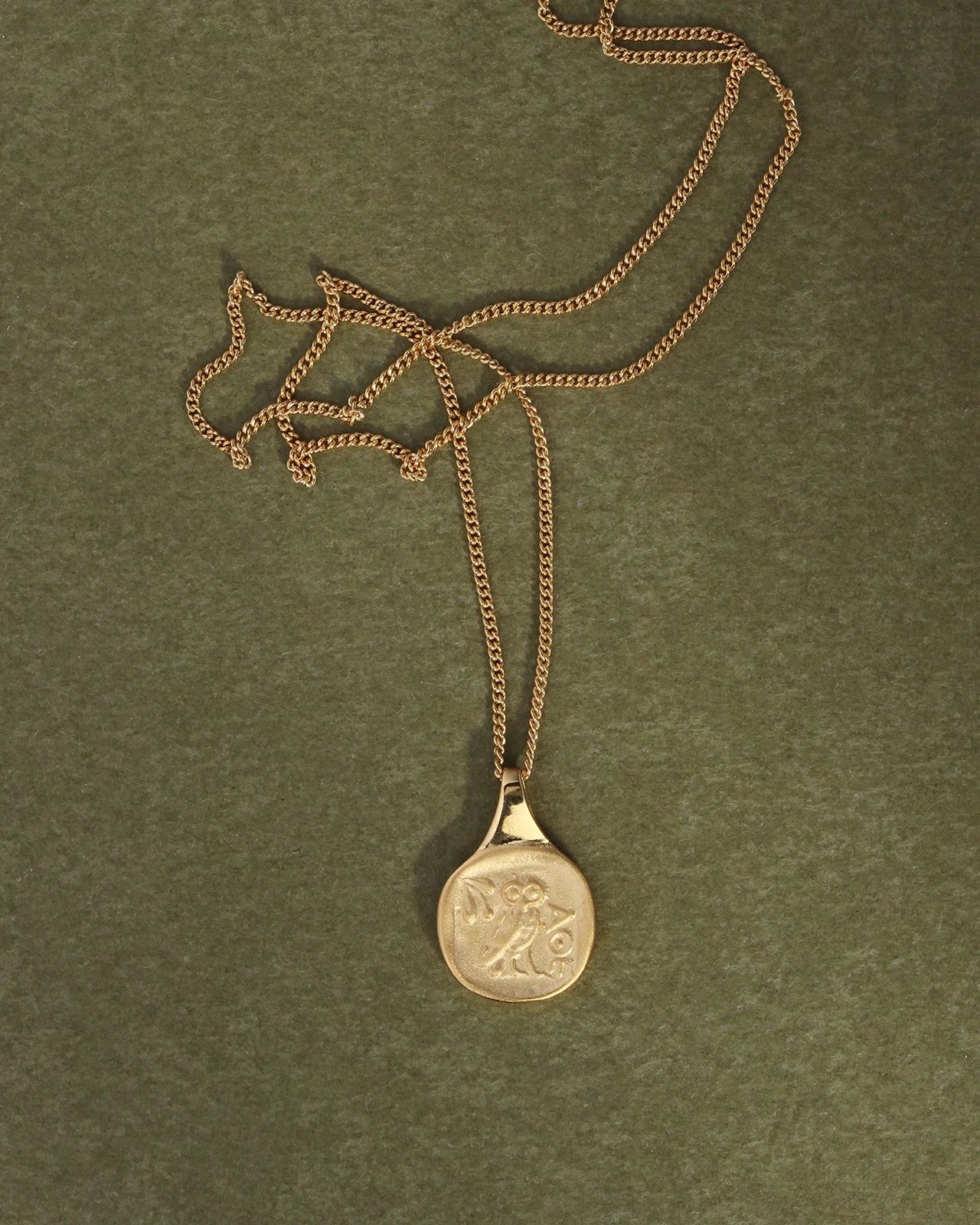 Palas Coin Necklace - Gold Vermeil