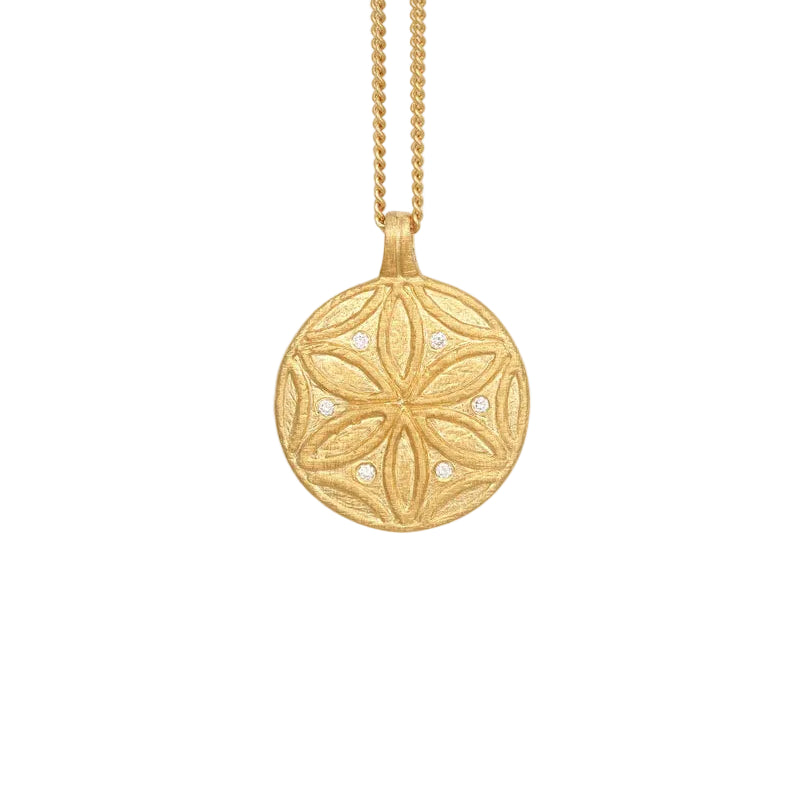 Seed Of Life Necklace - Gold Vermeil