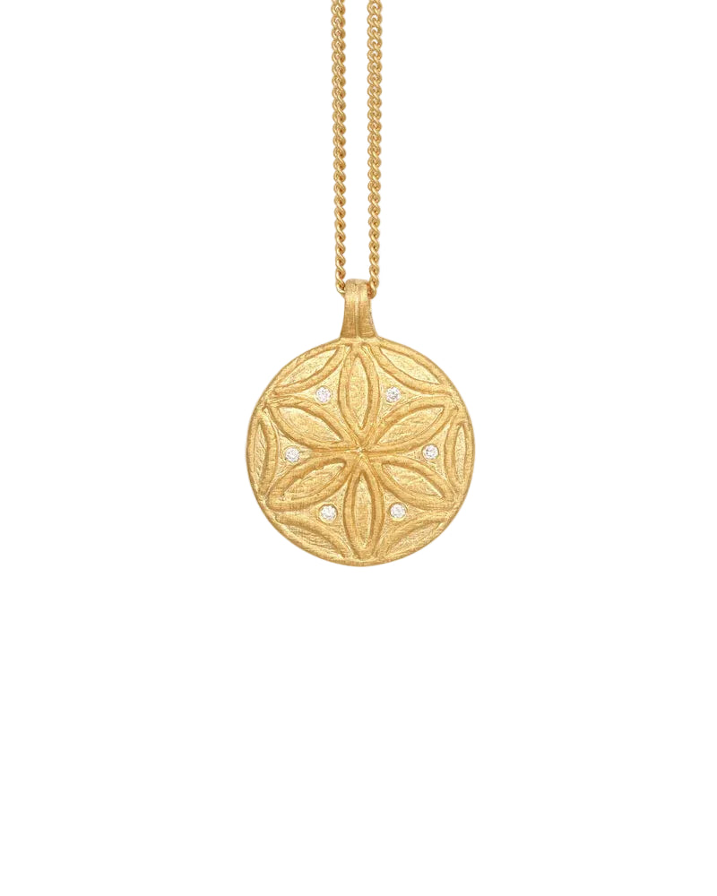 Seed Of Life Necklace - Gold Vermeil