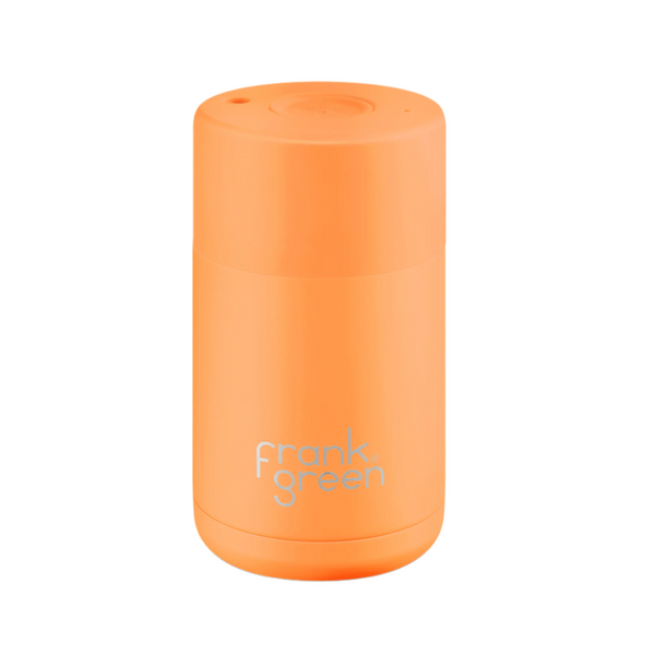 Neon Orange Ceramic Reusable Cup 10oz