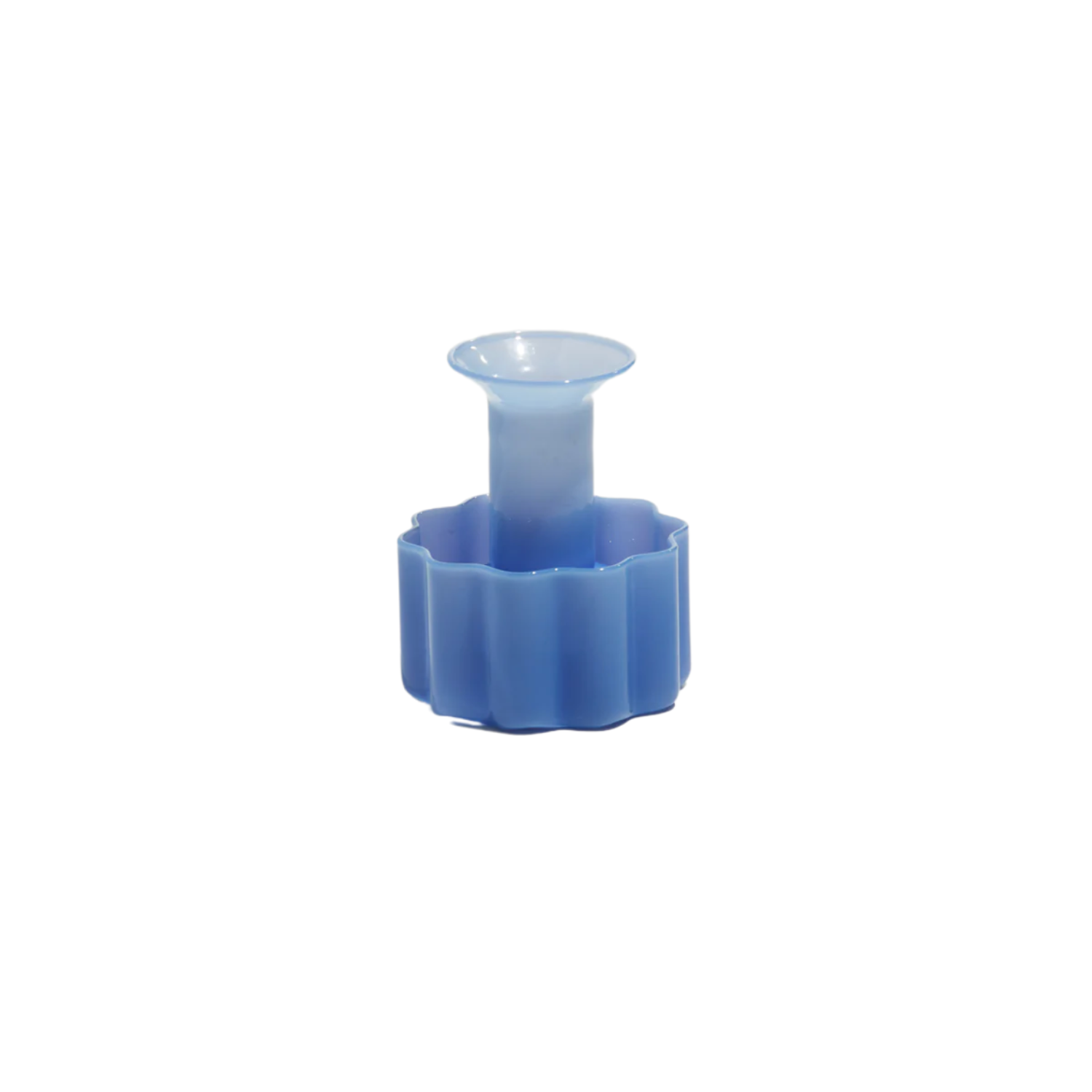 Wave Candle Holder - blue