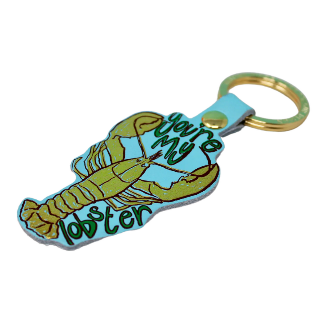 You're My Lobster Key Fob-Blue