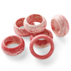 Pink Marble Napkin Rings 
