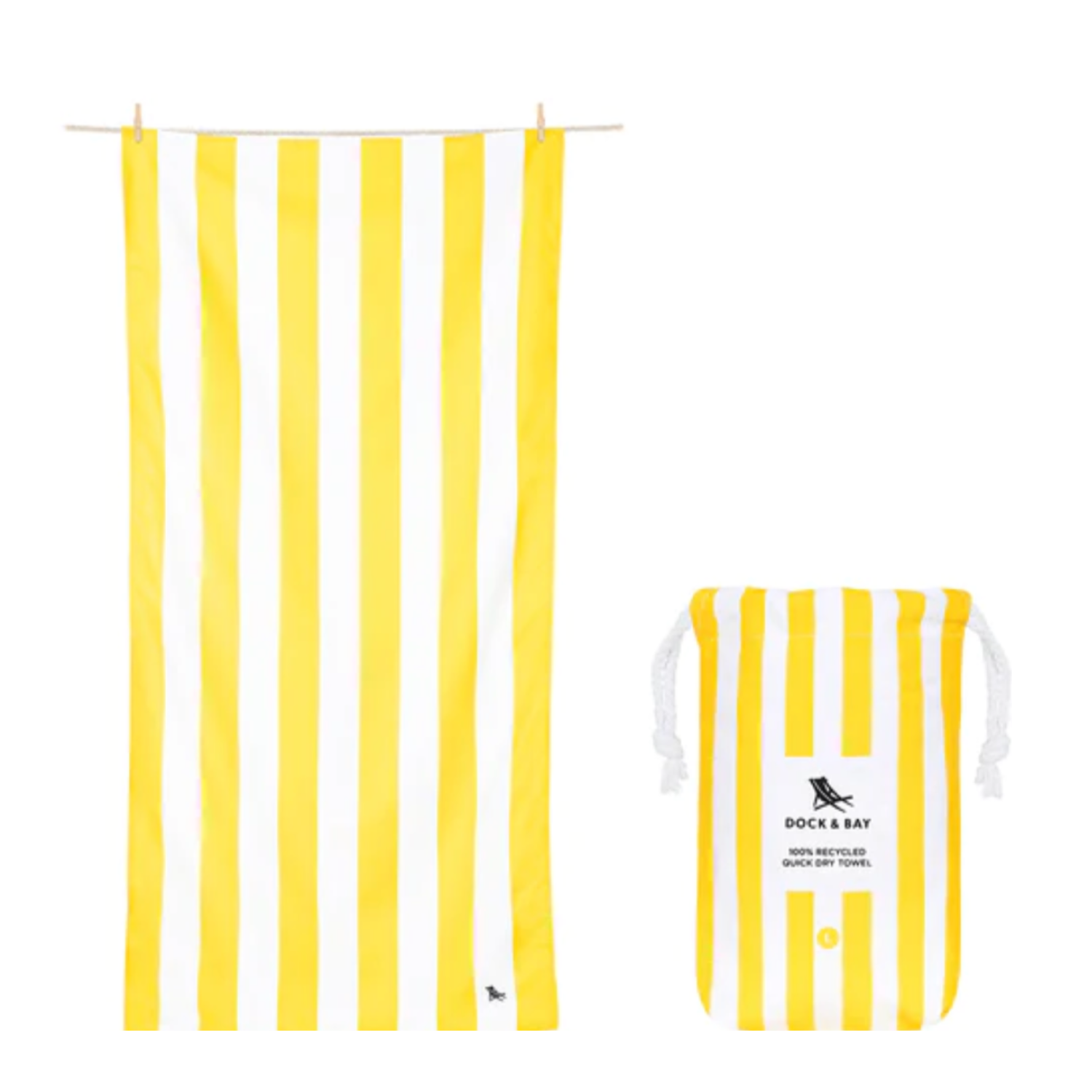 Beach Towel Cabana Boracay Yellow L