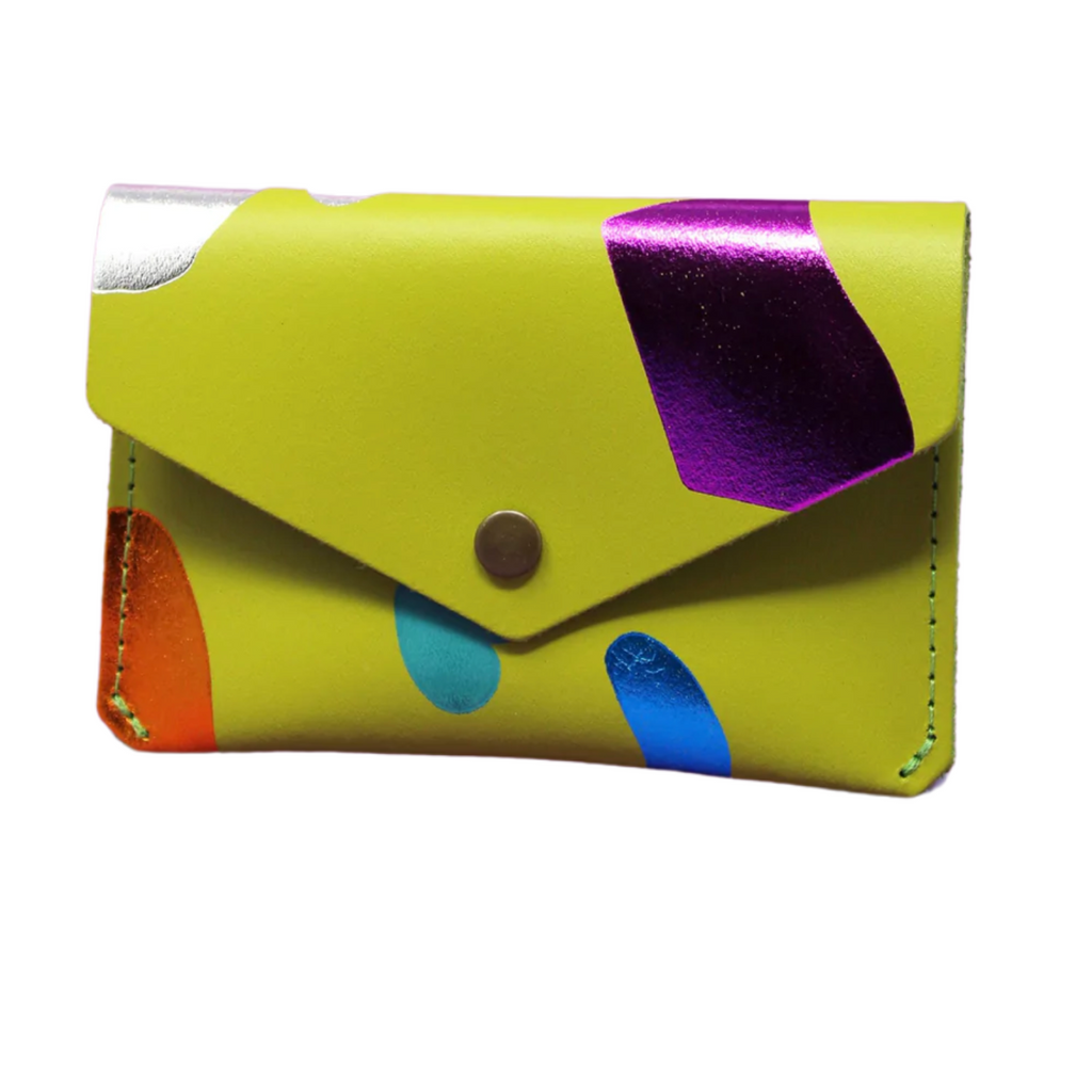 Abstract Popper Purse-Apple Green