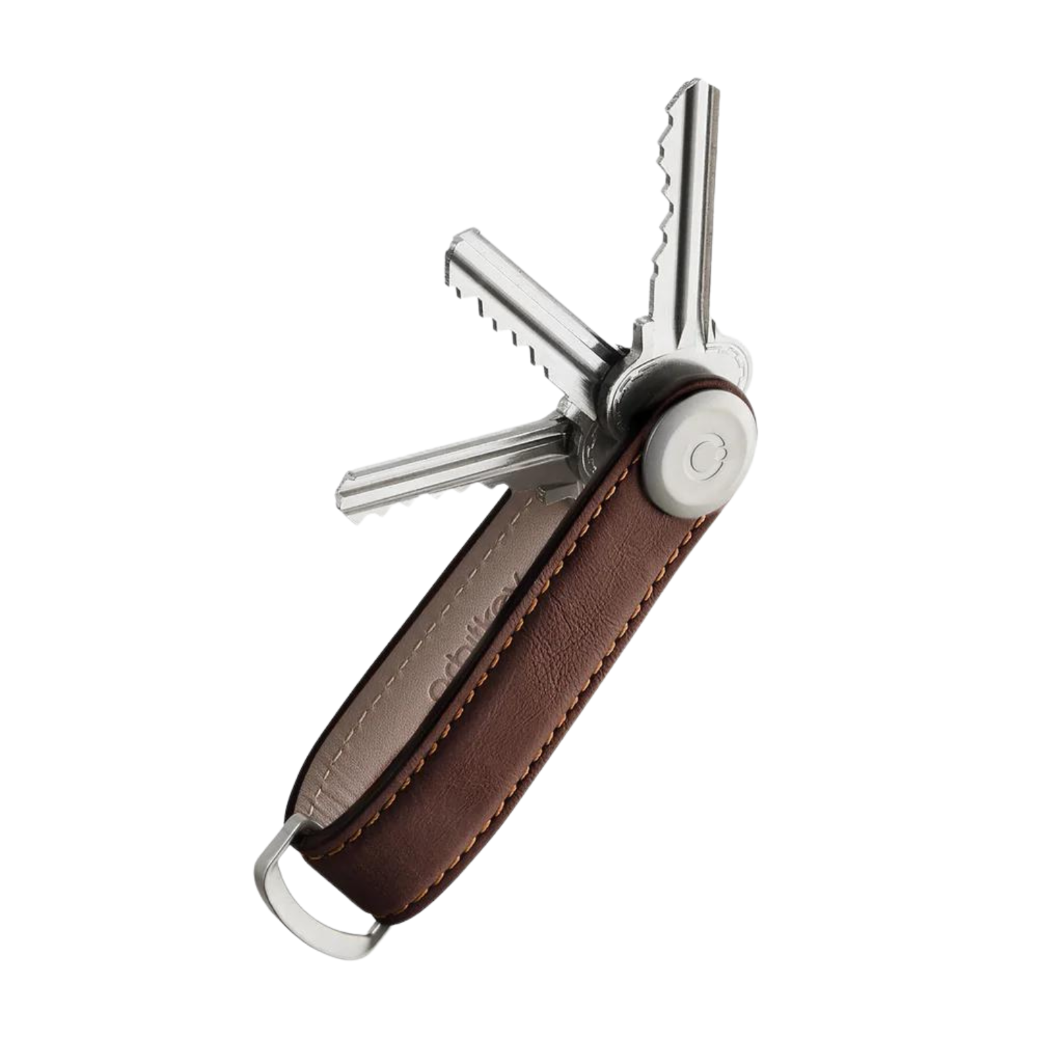 Key Organiser  Leather Espresso with Brown Stitching