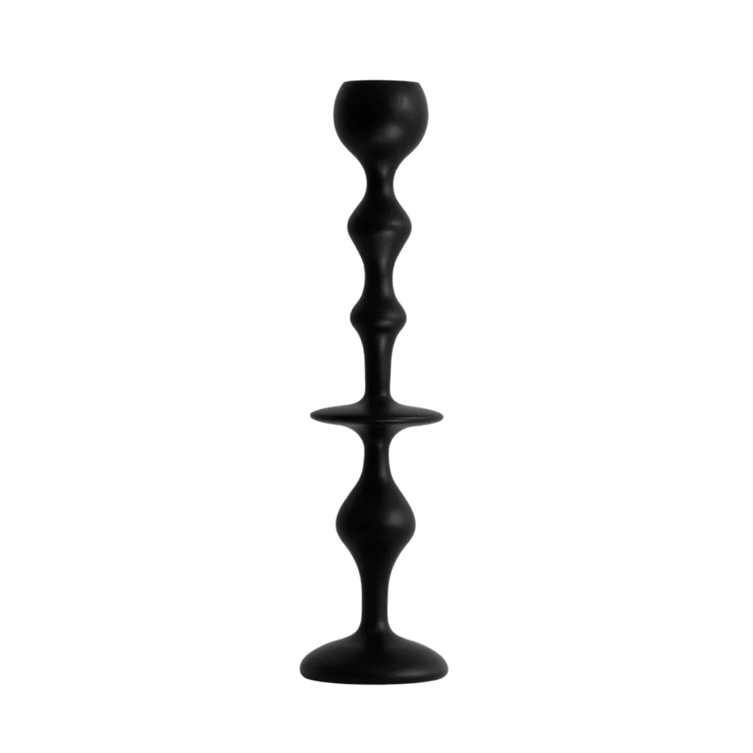Infinity Candle Holder/Lge - black