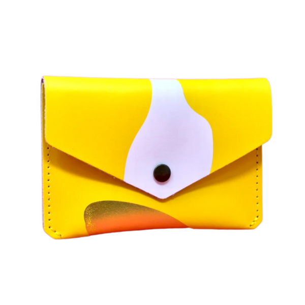 Abstract Popper Purse-Yellow