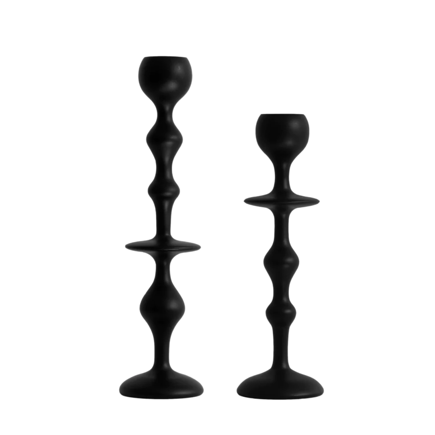 Infinity Candle Holder/Lge - black