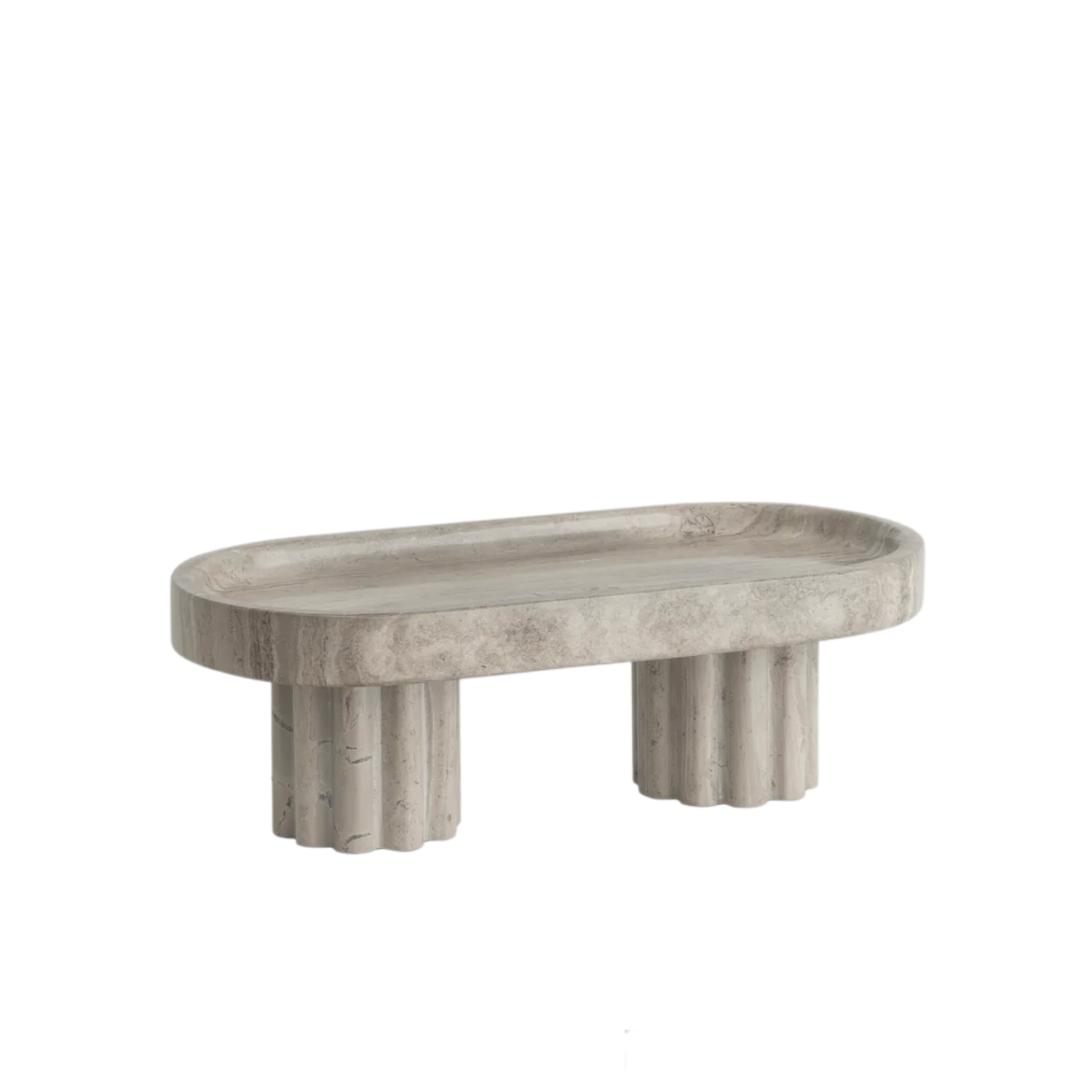 Column Tray Oval - Wood Grain