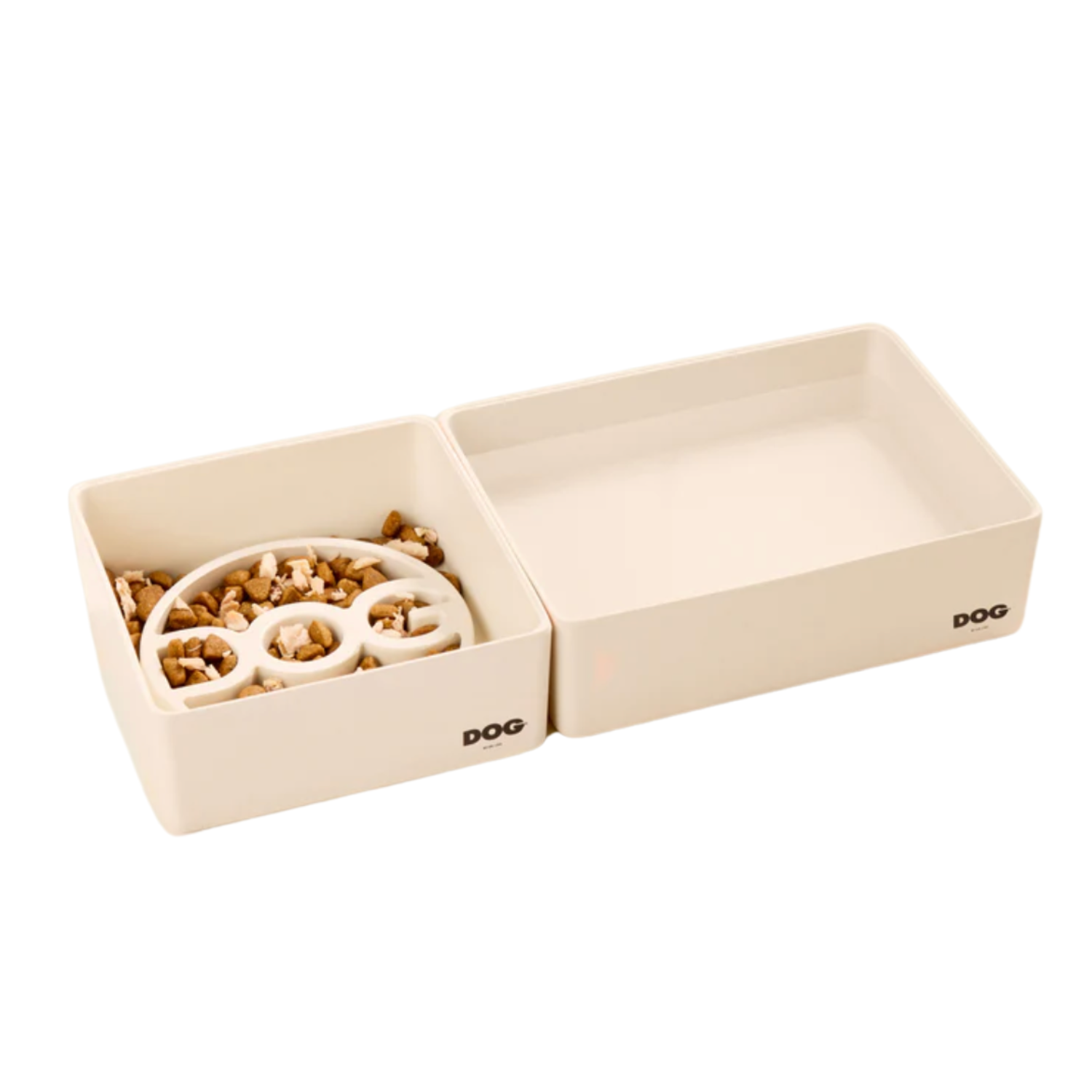 DOG Corner Bowl Set - ECRU Large