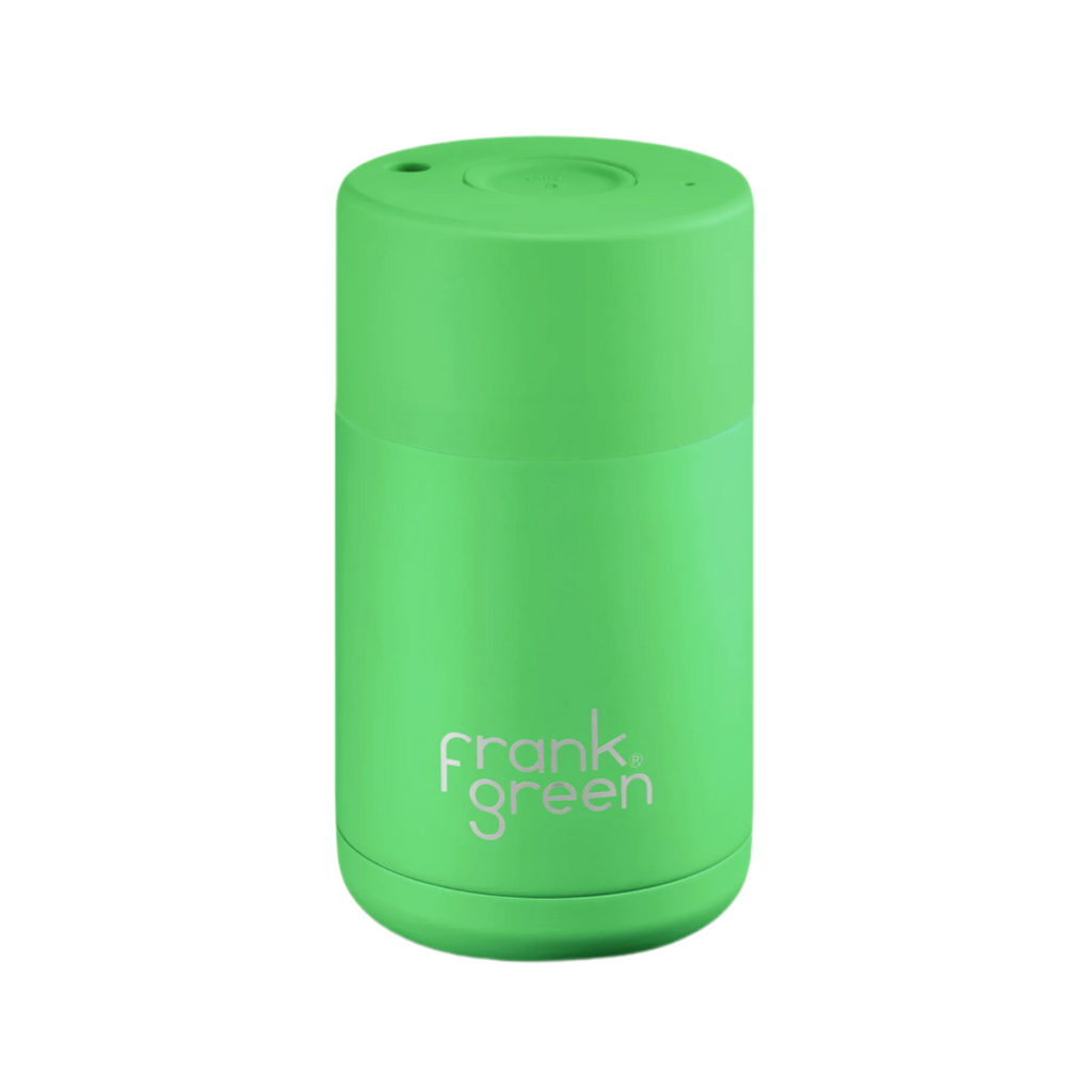 Neon Green Ceramic Reusable Cup 10oz