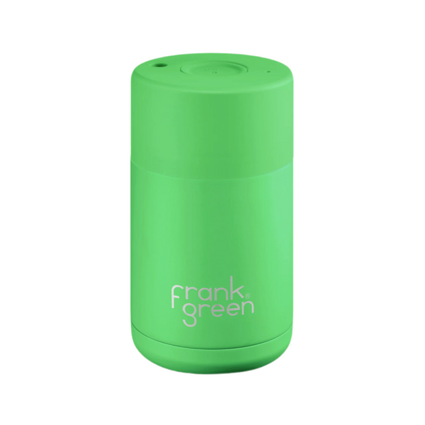 Neon Green Ceramic Reusable Cup 10oz