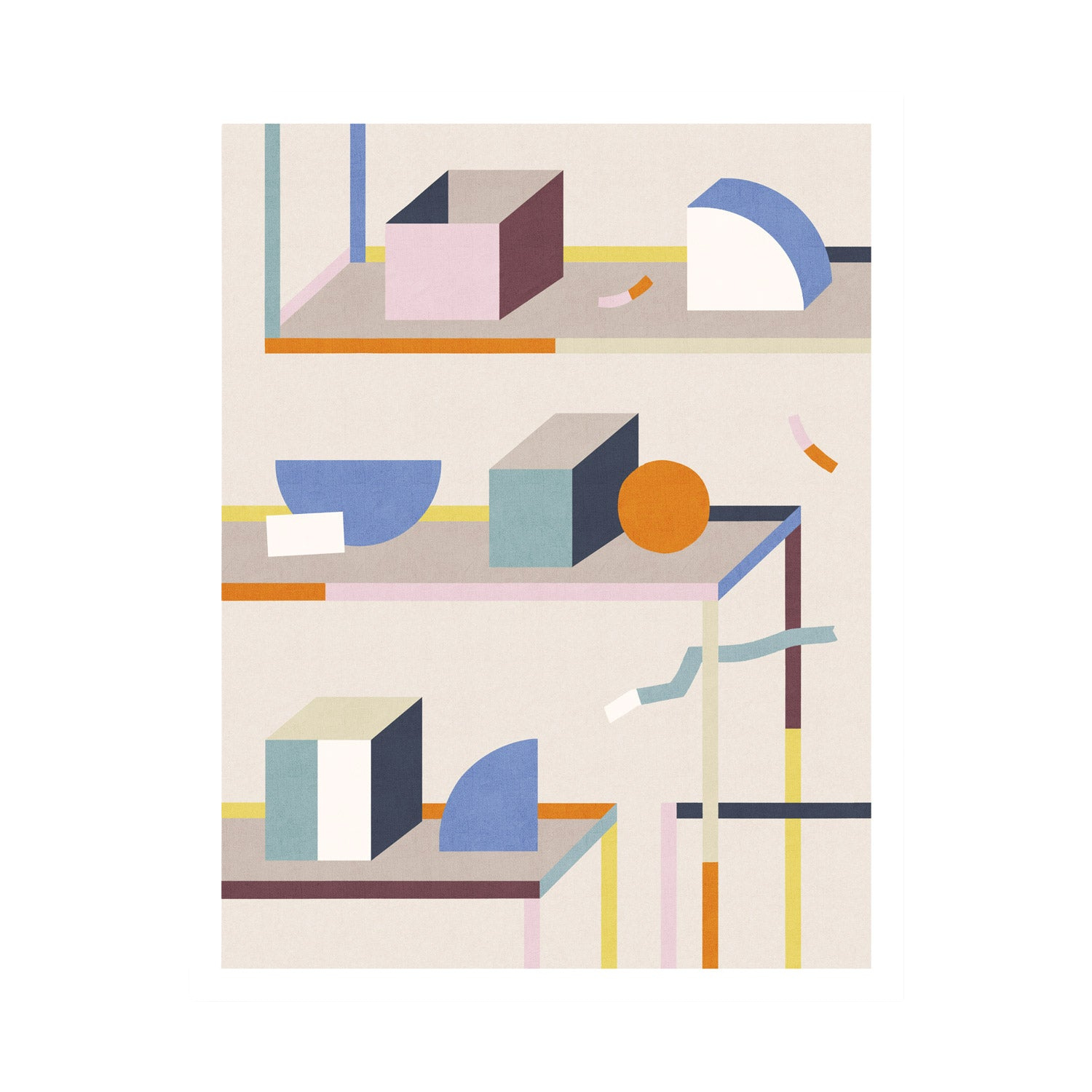 Full Shelves Art Print | 18"x24"