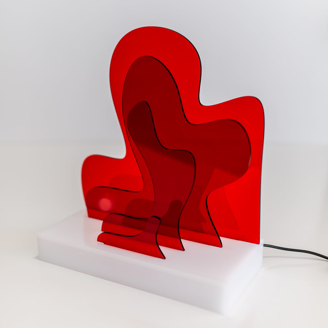 Squiggle Lamp | Red