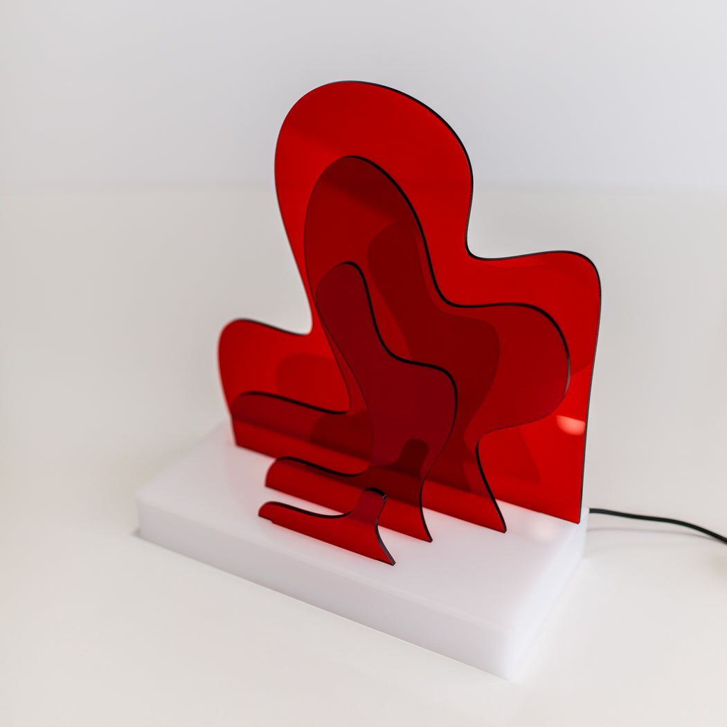 Squiggle Lamp | Red