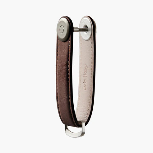 Key Organiser  Leather Espresso with Brown Stitching